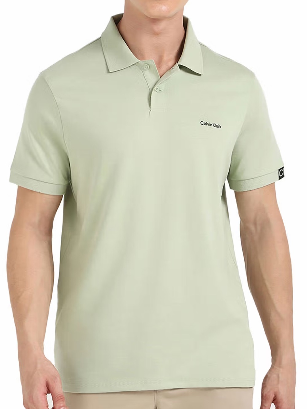 Calvin Klein Men's Supima Polo Shirt‎ Sage Green XL NWT